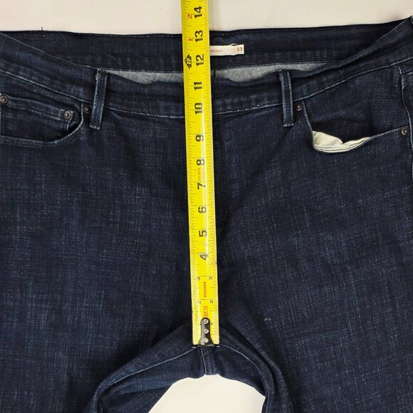 Levi's 505 Straight Size 33X32 Womens Blue 5 Pocket Logo Tag Cotton Blend Jeans - Picture 3 of 14